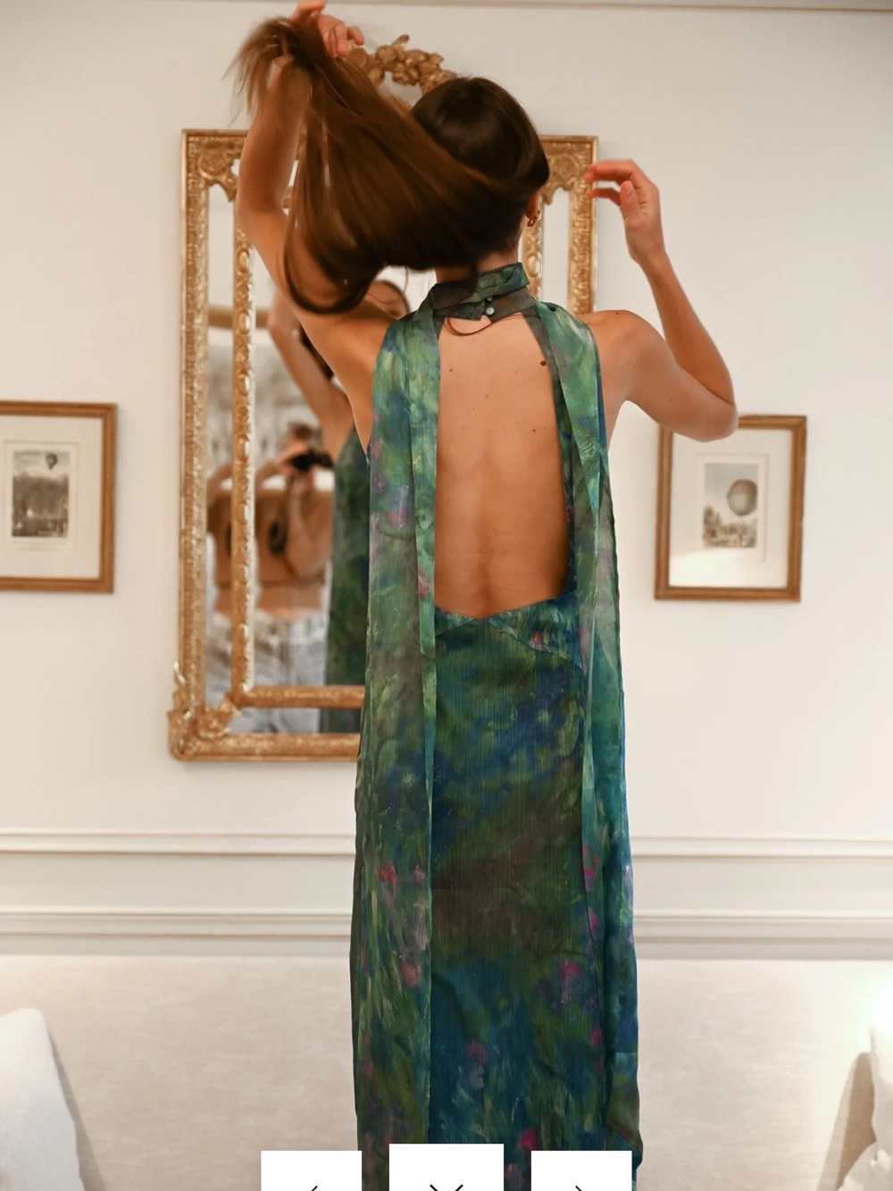 Yellow The Label Monet Dress Irises - Picture 4 of 8